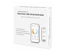 Kit Contrôleur LED CCT RF 12-24V DC Max 10A avec Télécommande - Blanc