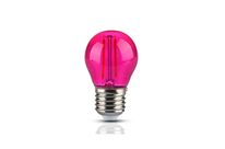 Ampoule LED E27 Filament 2W G45 - Rose