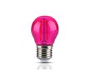 Ampoule LED E27 Filament 2W G45 - Rose