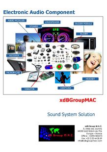 Gamme composants audio électroniques XDB GROUP MAC
