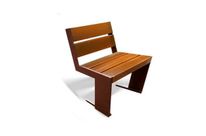 Chaise Quatro acier corten 615 mm