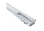 Profilé Aluminium encastré pour Ruban LED Double Couvercle Blanc Opaque - 1 m
