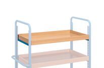 Tablette à rebords pour chariot de manutention