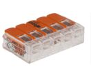 Connecteur à levier WAGO, 5 pôles Câble Cuivre 32A Polycarbonate 12AWG, 24 AWG
