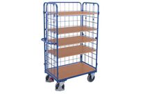 Variofit - Chariot haut à plateaux bois et acier - 5 plateaux - 500 kg - 1200x800mm - 3 ans garantie