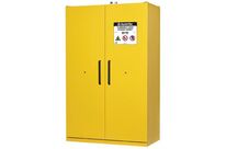 Justrite - Armoire Sécurité Inflammables 90 min - 120x207cm Jaune - 3 Tablettes 45L Rétention