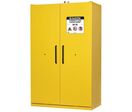 Justrite - Armoire Sécurité Inflammables 90 min - 120x207cm Jaune - 3 Tablettes 45L Rétention