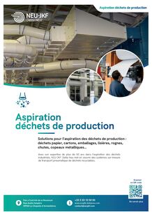 Aspiration déchets de production
