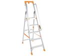 Manutan Expert - Escabeau professionnel aluminium 5 marches avec rampe - Charge max 150 kg - Hauteur d'accès 3.14 m - Norme EN 131