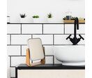 Miroir à poser en bambou rectangulaire 22x16cm - Blanc