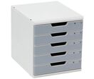 Multiform - Module de classement 5 tiroirs gris - Polystyrène - 32x28.8x35 cm - Durable et Organisé