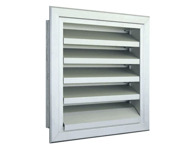 Grille murale pour l'extérieur AS70 à lames fixes en aluminium