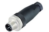 M12 Connecteur mâle, Contacts: 4, 4,0-6,0 mm, non blindé, pince à visser, IP67, UL