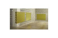 Mottez - Mousse de protection murale multi-usages - Noir/jaune - 1500x1000mm - 10mm épaisseur - Polyéthylène