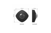 Détecteur de Mouvement IP65 20m 360° Noir
