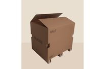 Box Palette Chandelle à rabats en carton ondulé 