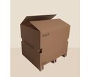 Box Palette Chandelle à rabats en carton ondulé 