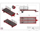 Remorque pédagogique pour exercices CACES® R.489 et R.485 – capacité statique 6 t