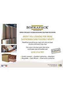 Le nouveau produit de SOFRAPACK : le PLEATWRAP