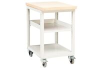 Kind - Desserte d&amp;#039;atelier mobile 2 tablettes stratifié - 85x52x75 cm - Charge 250 kg - Roues 10 cm