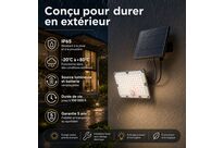 Pack de 10 - Projecteur Led Solaire Extérieur 9W IP65 Détecteur de Lumière et de Mouvement