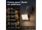 Pack de 10 - Projecteur Led Solaire Extérieur 9W IP65 Détecteur de Lumière et de Mouvement