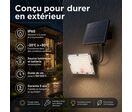 Pack de 10 - Projecteur Led Solaire Extérieur 9W IP65 Détecteur de Lumière et de Mouvement