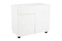 Caisson Mobile 1tiroir2portes Lxpxh=835x450x7 20mmcol Blan