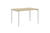 Manutan Expert - Bureau Droit 160 cm Pieds U Chêne/Blanc - 74x160x80 cm - Éco-responsable - Garantie 10 ans