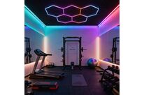 Kit 5 LED Hexagonal RGB 42W 110lm/w