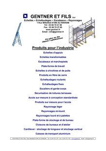GENTNER ET FILS présentation de nos activités