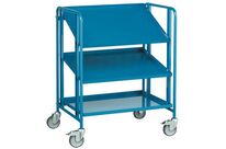 Chariot F 200 Kgs 820x610mm 3 Plateaux Tole S + 6 Bacs