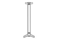 PUPITRE MURAL VIDE pour 4 INFOFLEX A4