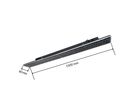 Linéaire LED sur rail monophasé 150cm 35/40/45/50W ajustable noir - Blanc Neutre 4000K - 5500K