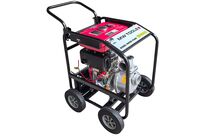 Pompe à eau 3 haut débit - 50 000 L/h - Moteur thermique diesel 6 ch - Hauteur de refoulement 28 m - Démarrage électrique MW Tools WP5000D