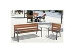 Banc public design Modo 180 cm