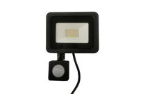 Projecteur LED Extérieur 20W IP65 NOIR avec Détecteur de Mouvement Crépusculaire - Blanc Froid