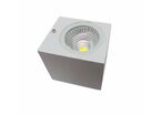 Applique Murale LED 3W IP44 Design Carré BLANC - Blanc Neutre 4000K - 5500K