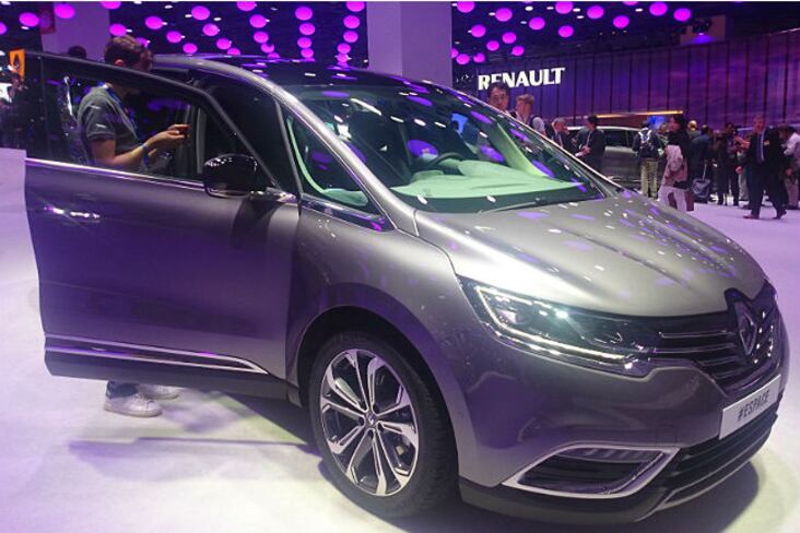 Renault Espace V lors du Mondial de l'auto 2014