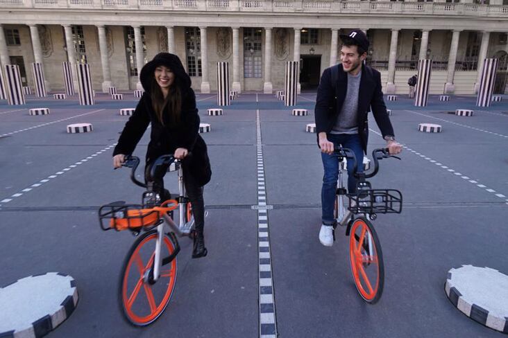 Les vélos Mobike à Paris