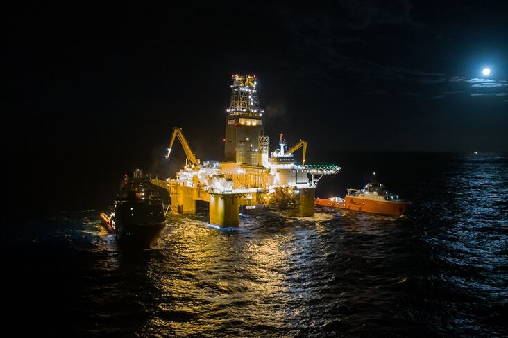 Puits d'exploration Brulpadda afrique du sud total