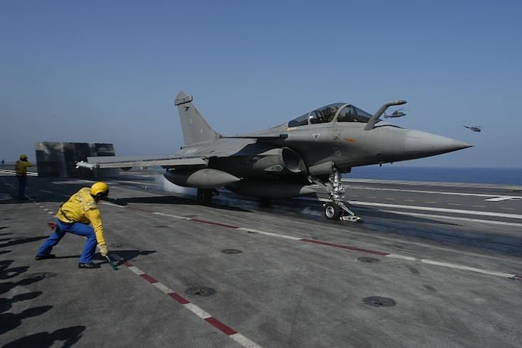 Catapultage rafale Charles de Gaulle