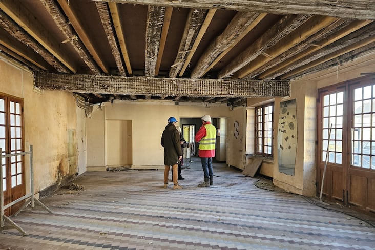 L'hôtel de l'agriculture à Decize (Nièvre) est en cours de transformation en résidence pour salariés et alternants.