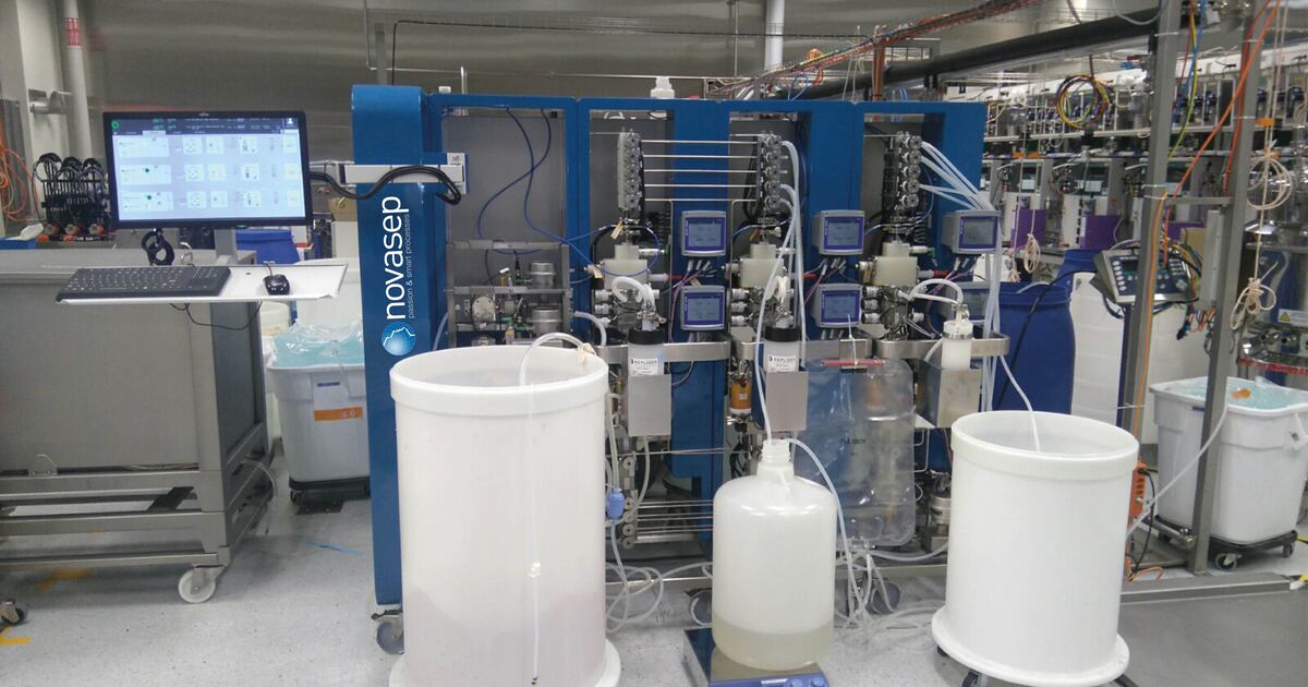 Novasep combine batch et continu avec son skid BioSC Pilot