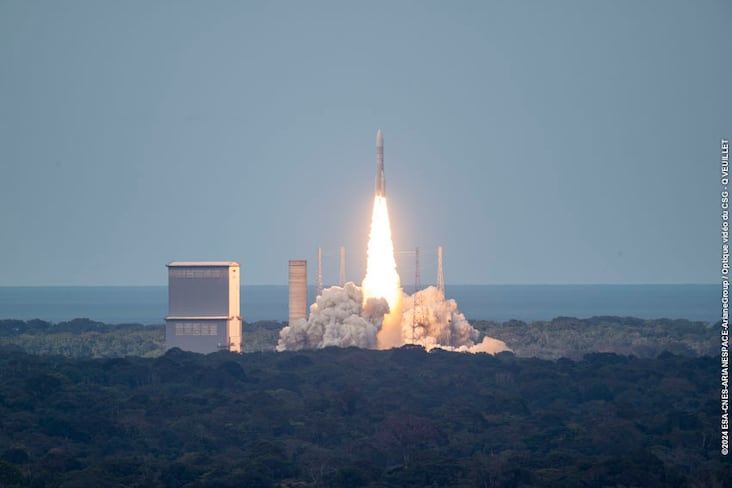 Vol inaugural de la fusée Ariane 6 depuis Kourou en Guyane