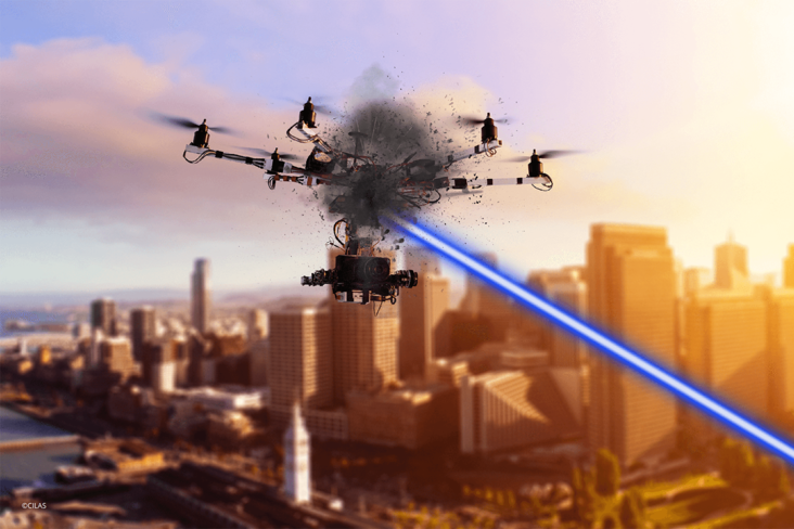 Destruction de drone par laser